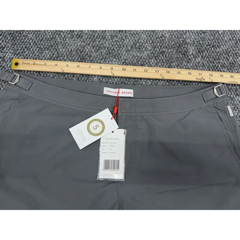Orlebar Brown Bulldog Men's 38 Lined Swim Shorts Trunks Gray 6